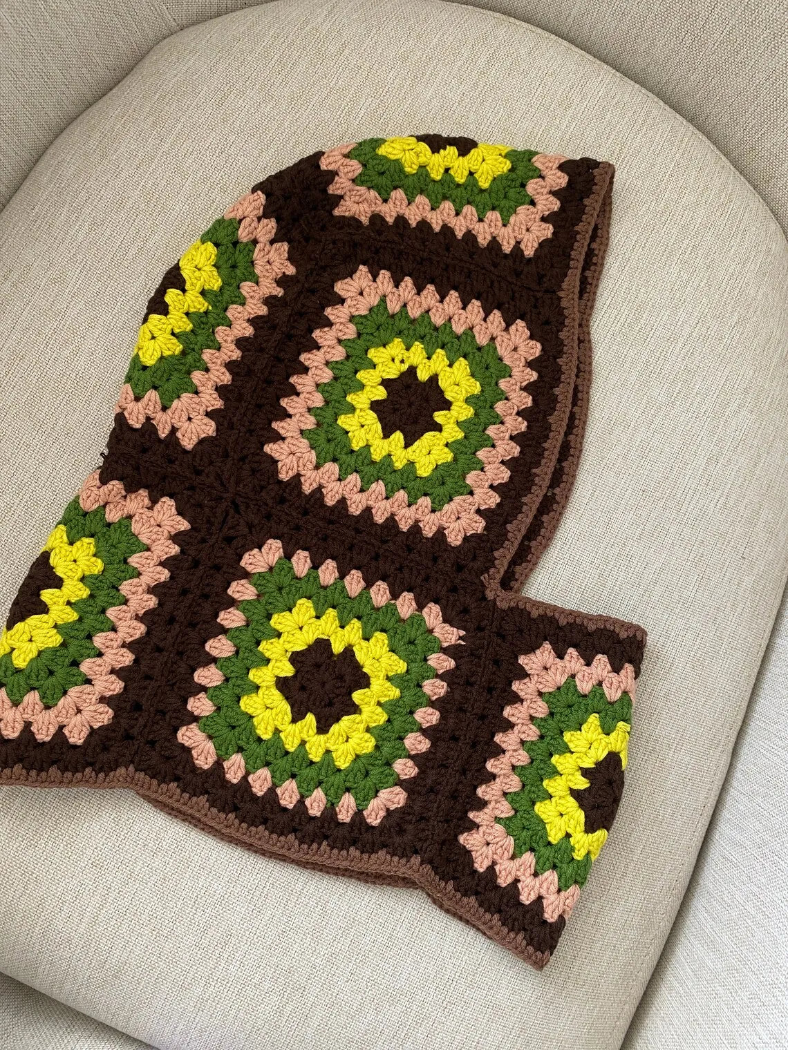 Colourful Wool Knit Balaclava