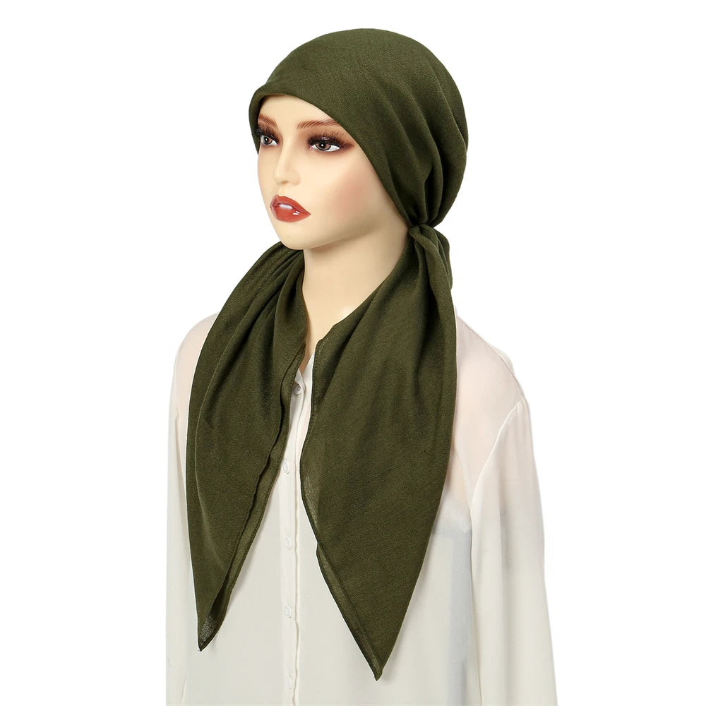 Solid Color Long Tail Hijab