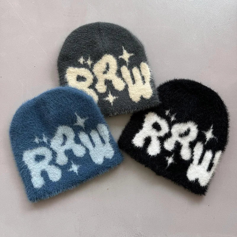 Furry Raw Beanie