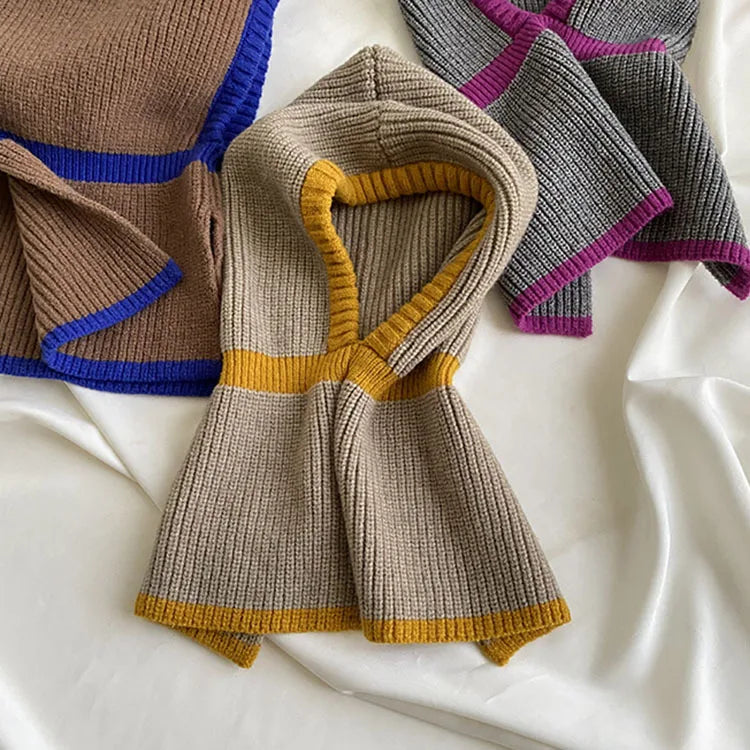 Knitted Hooded Neck Collar