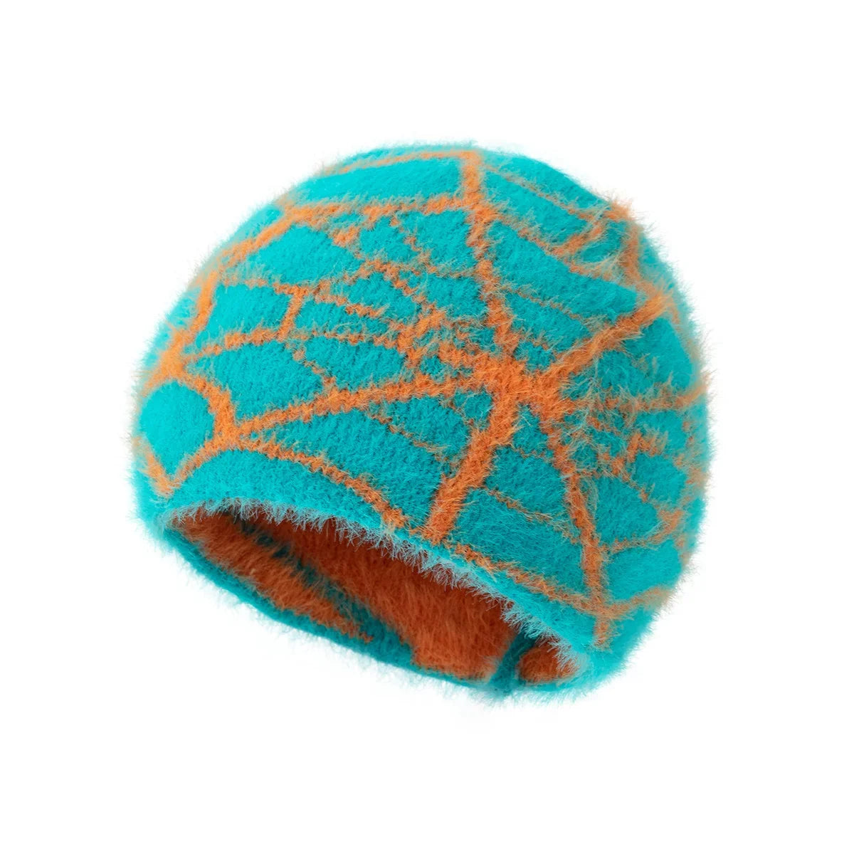 Furry Spiderweb Beanie