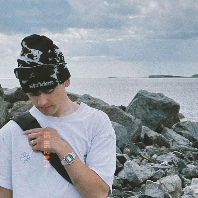 Abstract Jacquard Cap