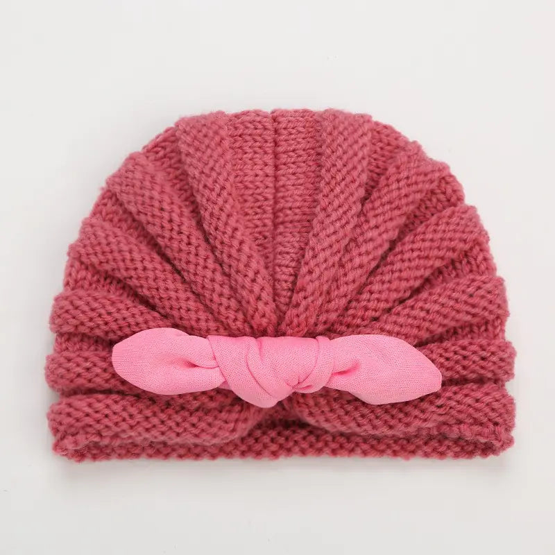 Children's Knitted Wool Hats with Rabbit Ears