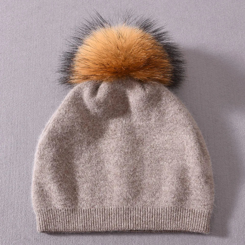 Pompom Knitted Beanie