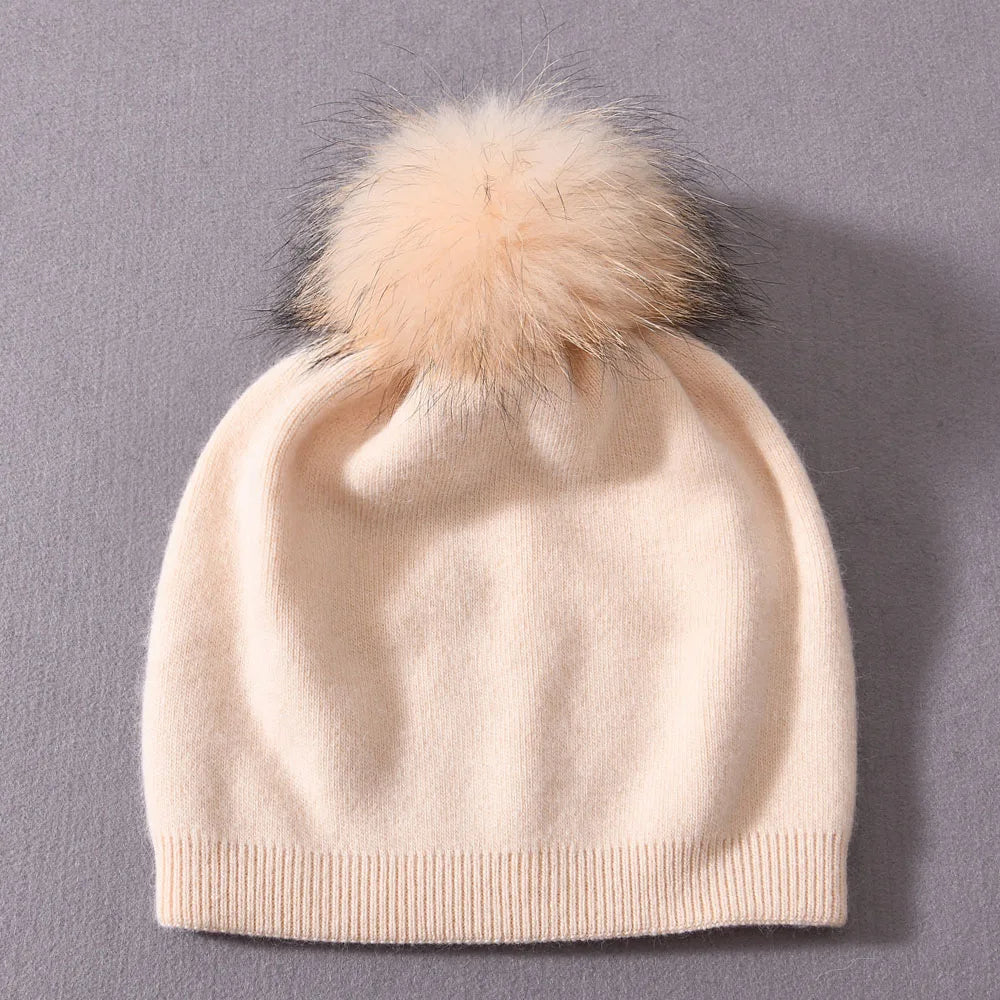 Pompom Knitted Beanie
