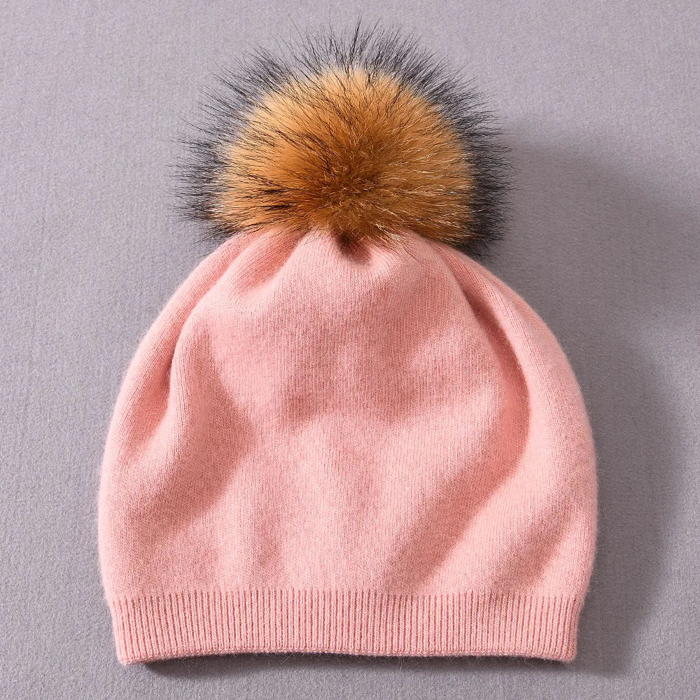 Pompom Knitted Beanie