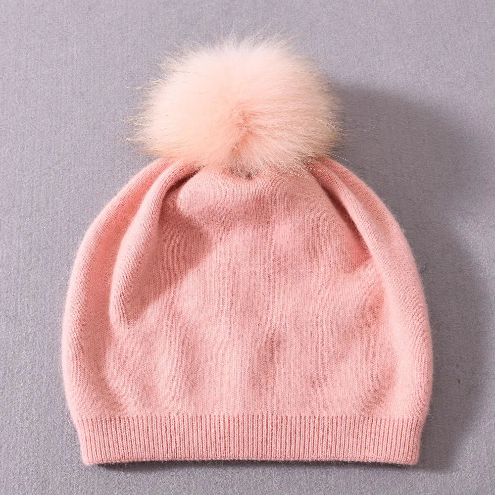Pompom Knitted Beanie