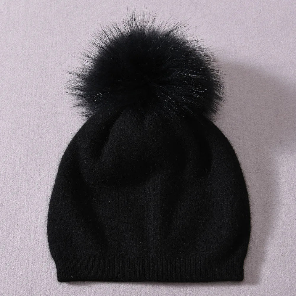 Pompom Knitted Beanie