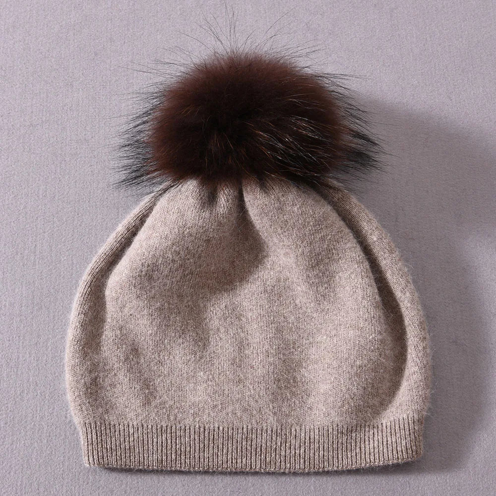Pompom Knitted Beanie