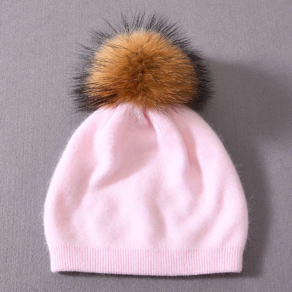 Pompom Knitted Beanie