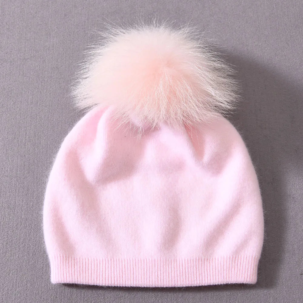 Pompom Knitted Beanie