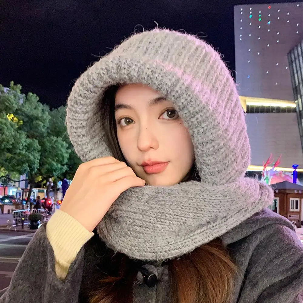 Cycling Balaclava and Scarf Versatile Knitted