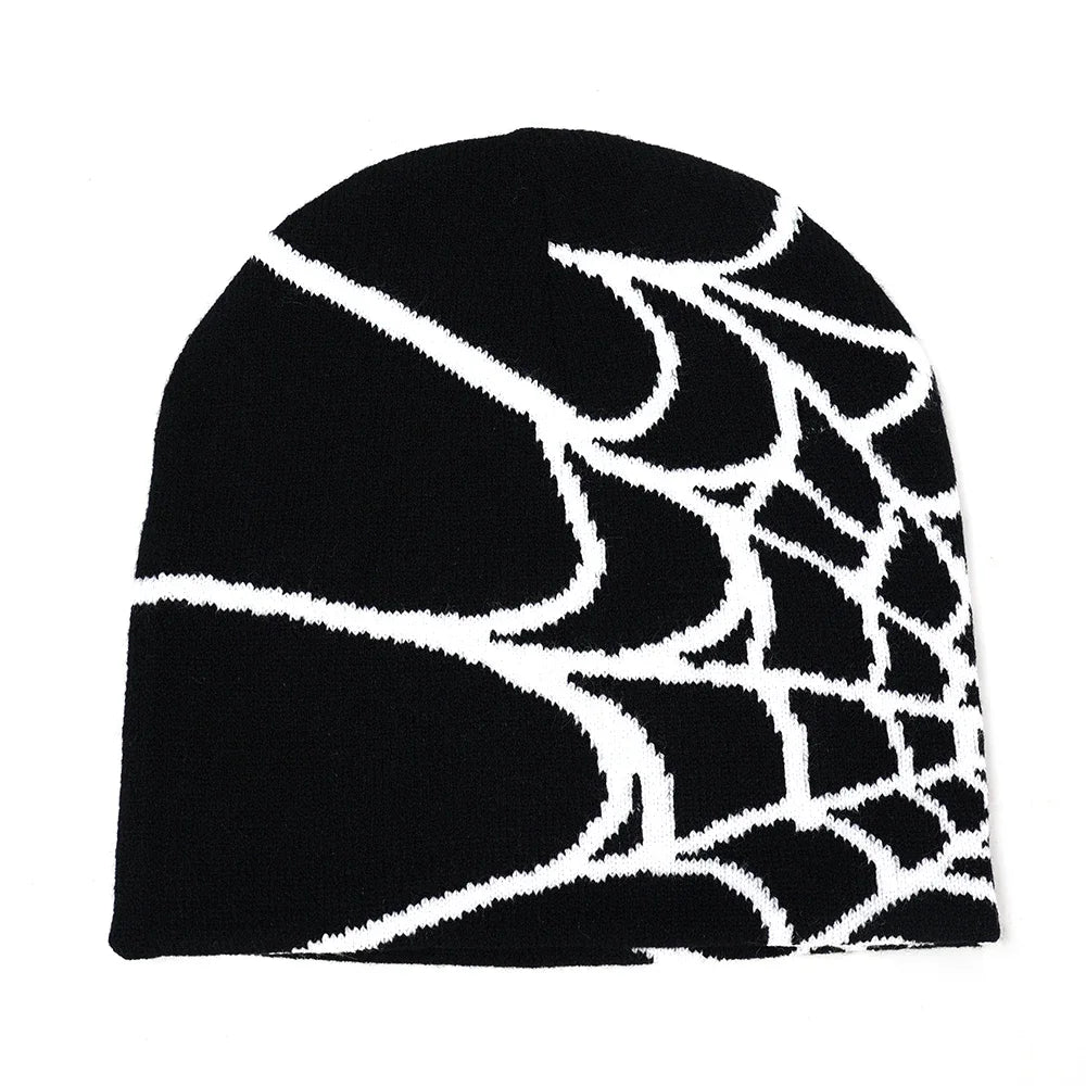Spiderwebs Jacquard Beanies knitted