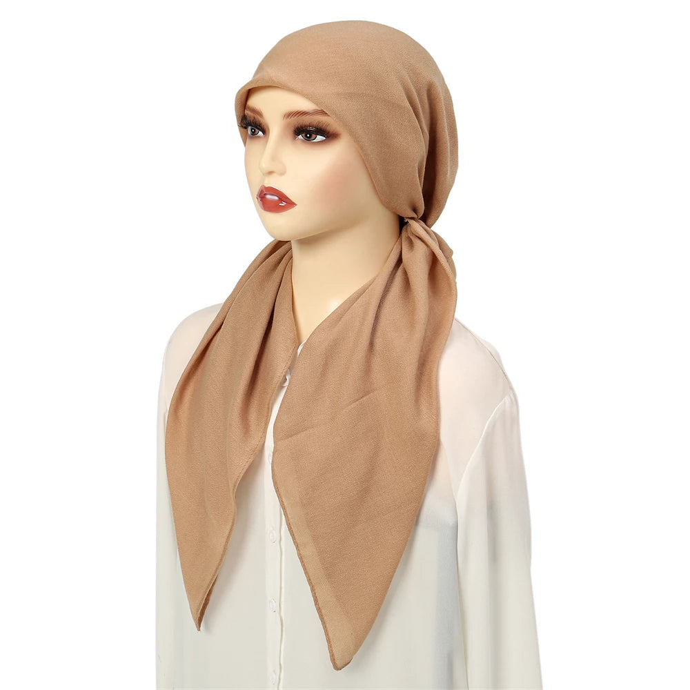 Solid Color Long Tail Hijab