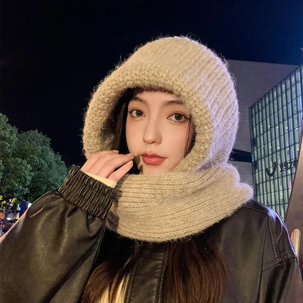 Cycling Balaclava and Scarf Versatile Knitted