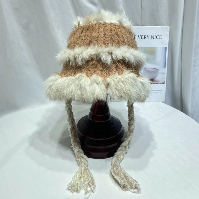 Splicing Knitted Bucket