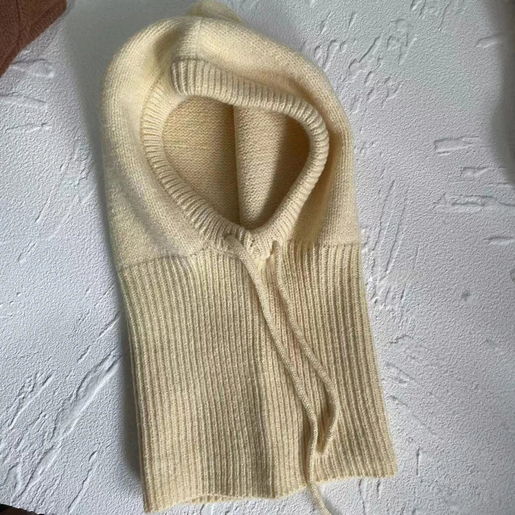 Drawstring  Balaclava One Piece