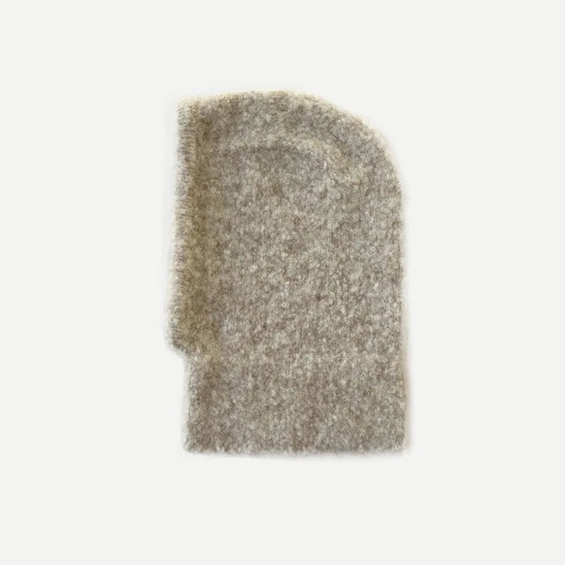 Balaclava Knitted Hooded Cap Warm One-Piece Neck Collar