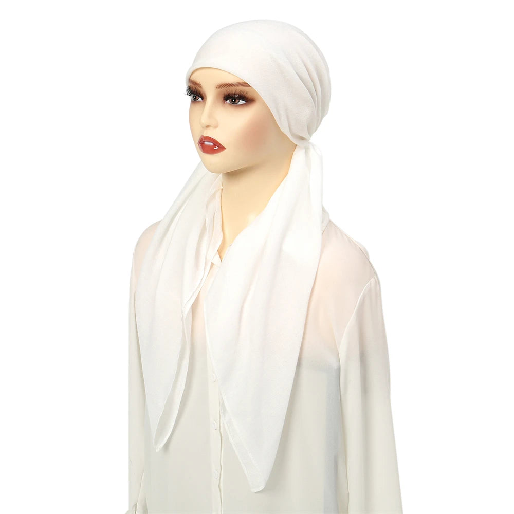 Solid Color Long Tail Hijab