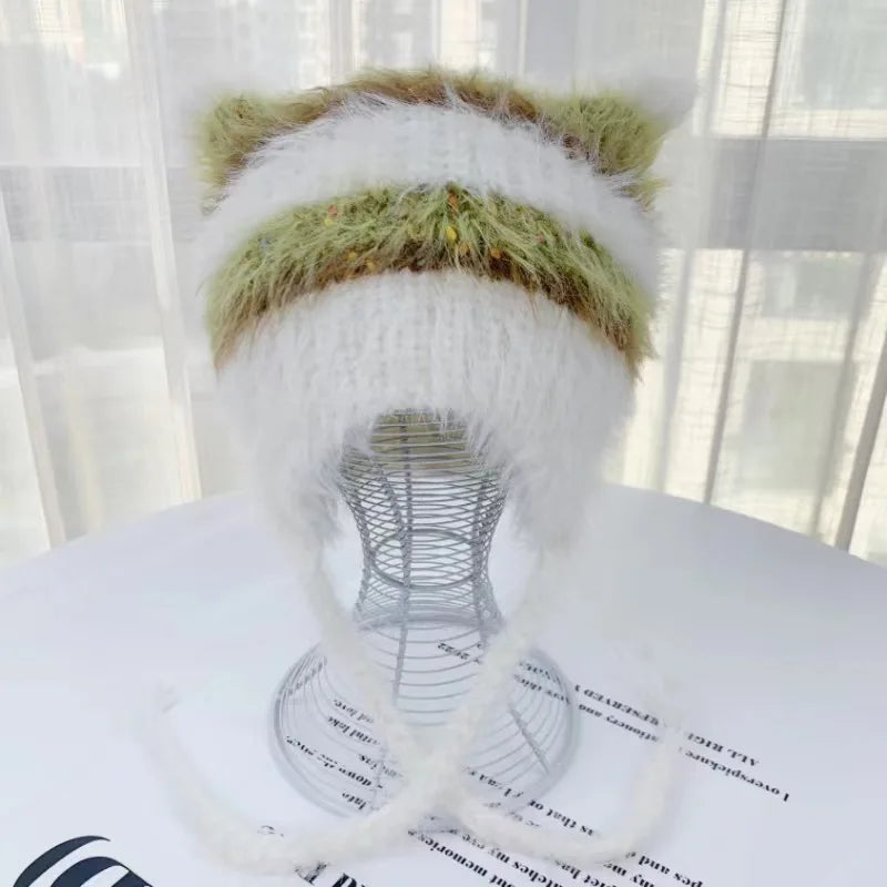 Cute Cat Ear Knitted Hat