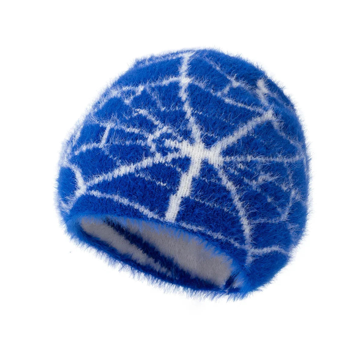 Furry Spiderweb Beanie