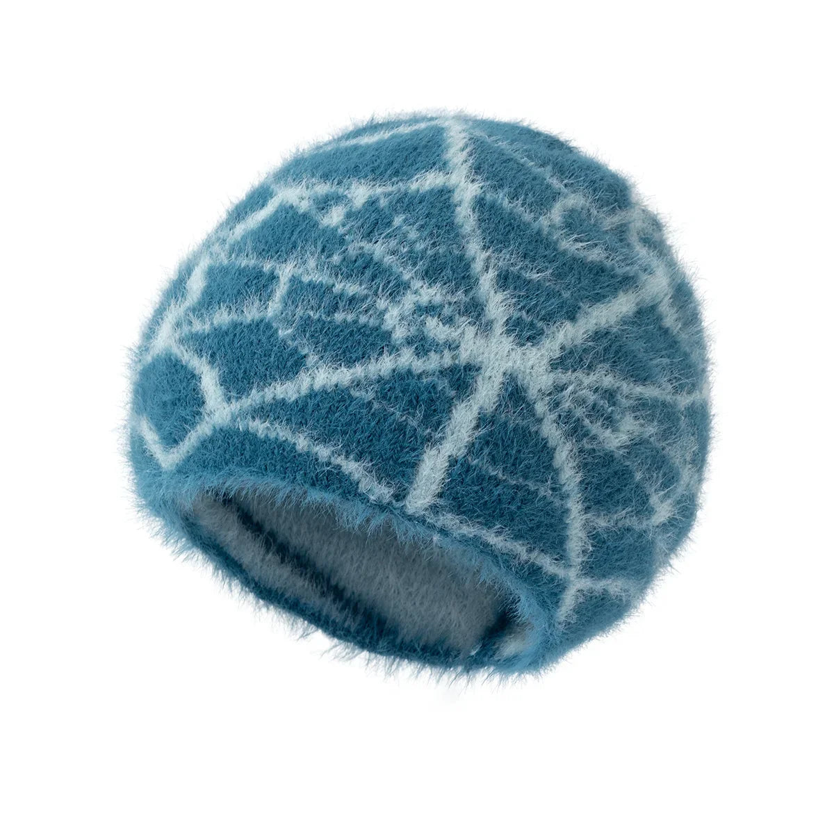 Furry Spiderweb Beanie