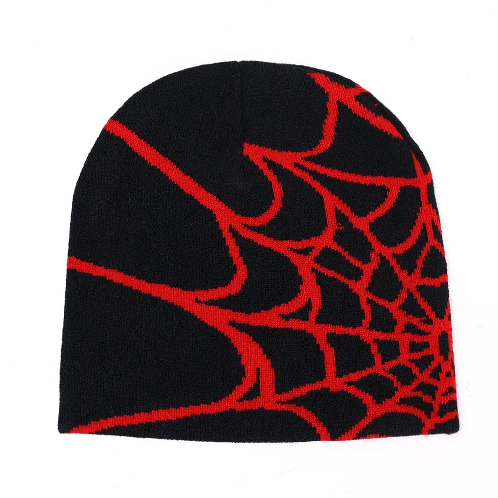 Spiderwebs Jacquard Beanies knitted