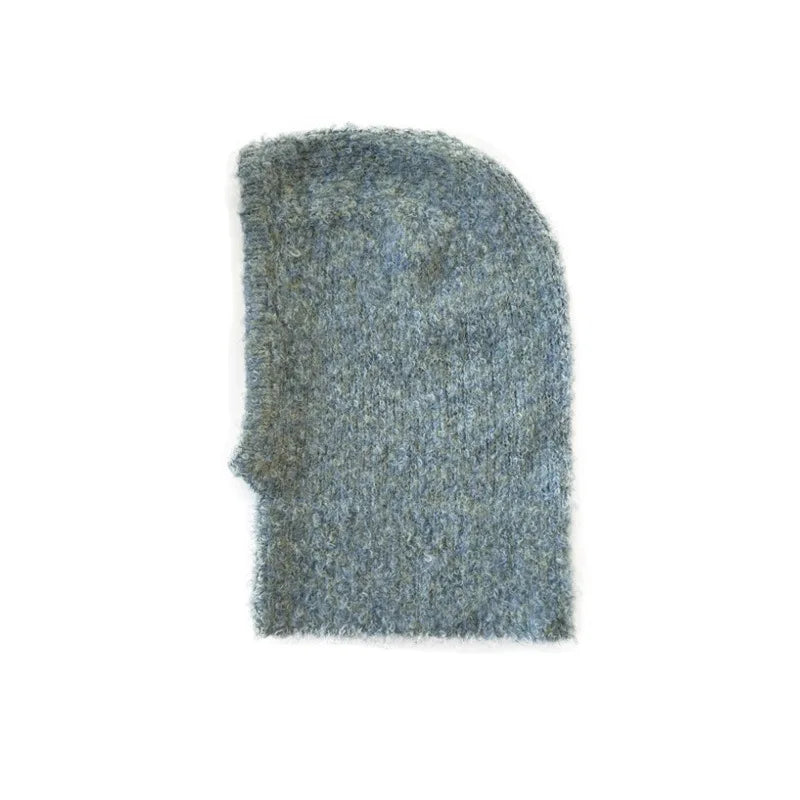 Balaclava Knitted Hooded Cap Warm One-Piece Neck Collar