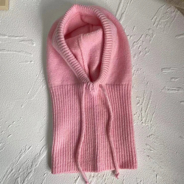 Drawstring  Balaclava One Piece