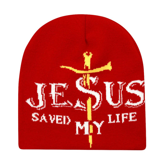 Jesus Saved My Life Beanie