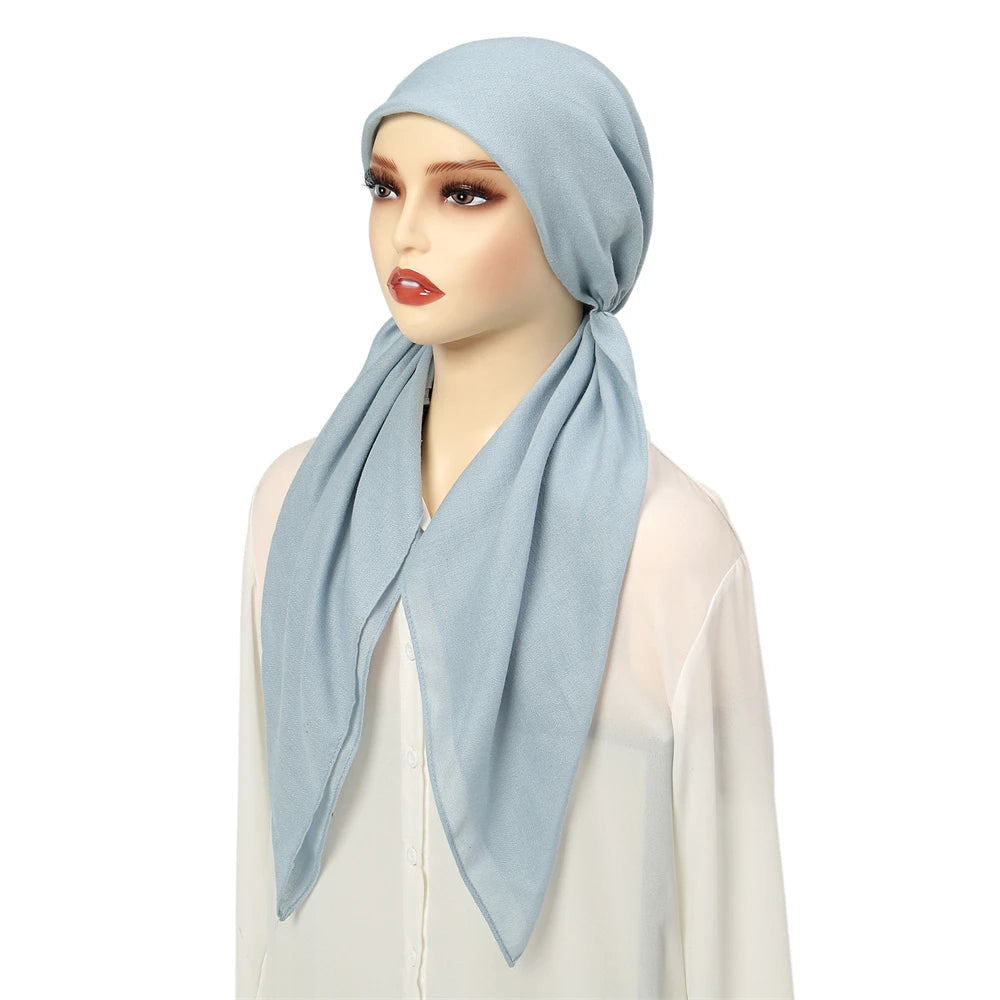 Solid Color Long Tail Hijab