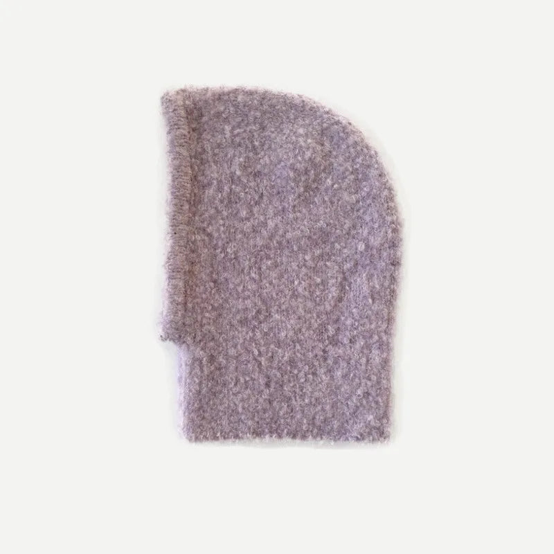 Balaclava Knitted Hooded Cap Warm One-Piece Neck Collar