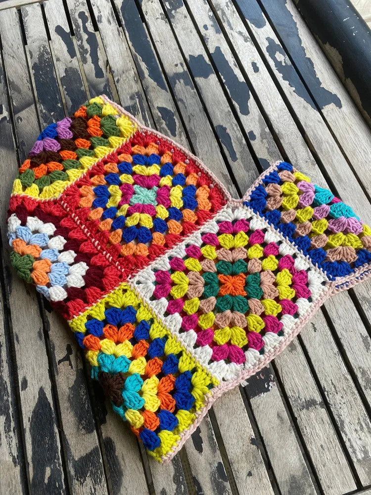 Colourful Wool Knit Balaclava