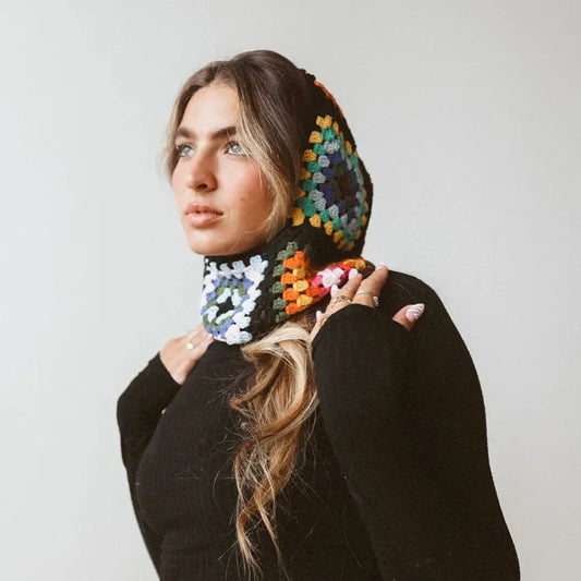 Colourful Wool Knit Balaclava