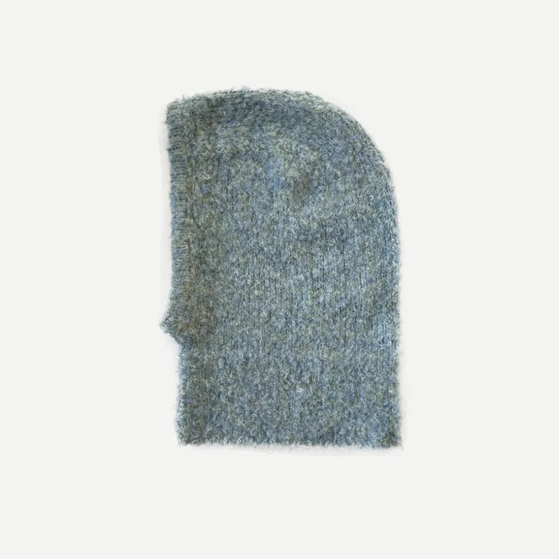 Balaclava Knitted Hooded Cap Warm One-Piece Neck Collar