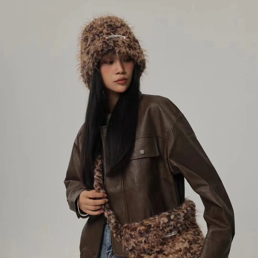 Crochet Basin Plush Bucket Hat