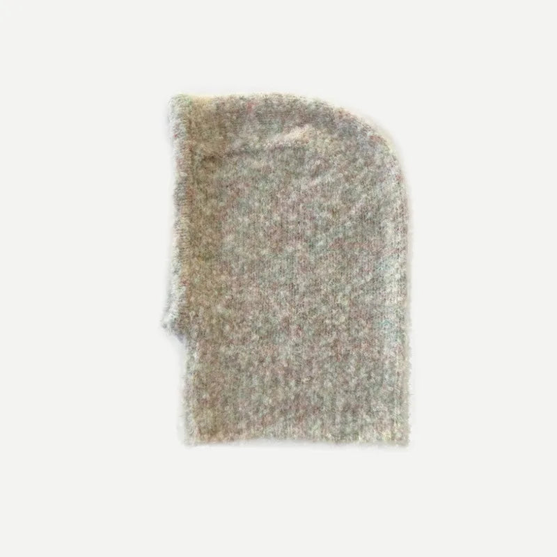 Balaclava Knitted Hooded Cap Warm One-Piece Neck Collar