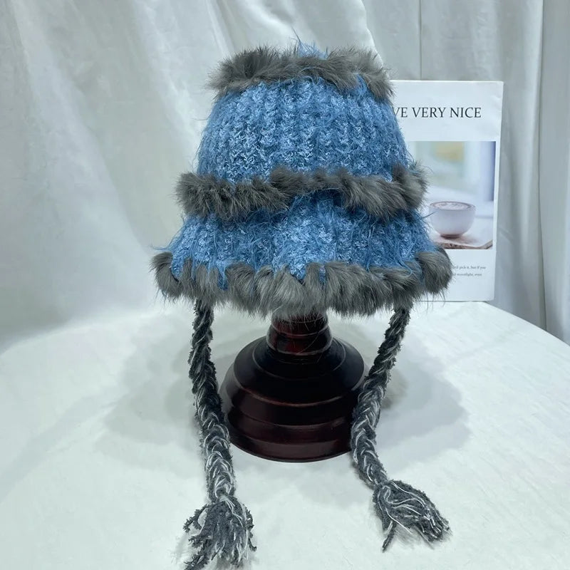 Splicing Knitted Bucket