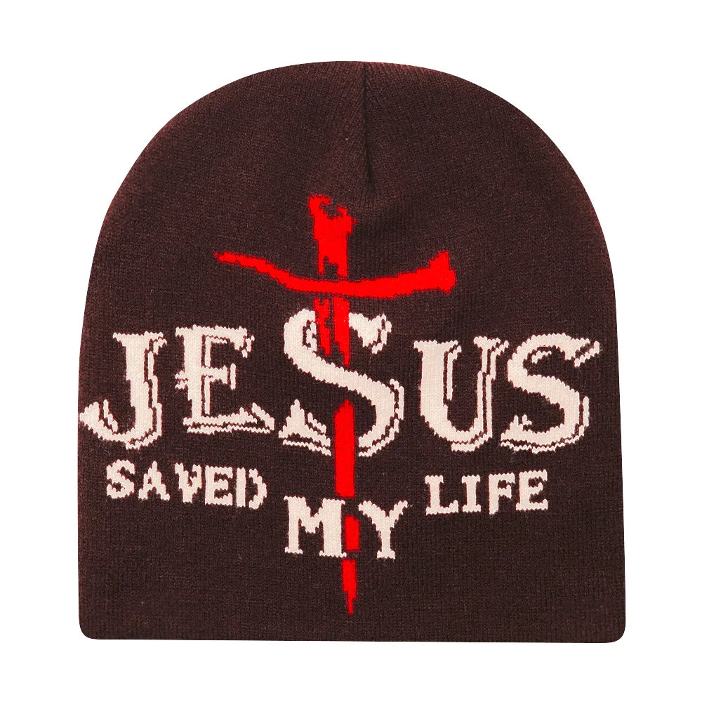 Jesus Saved My Life Beanie