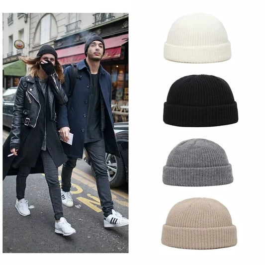 Knitted Solid Casual Cap