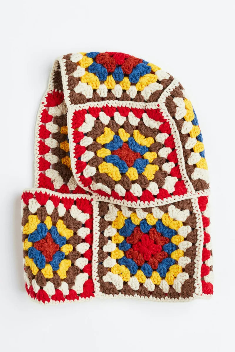 Colourful Wool Knit Balaclava