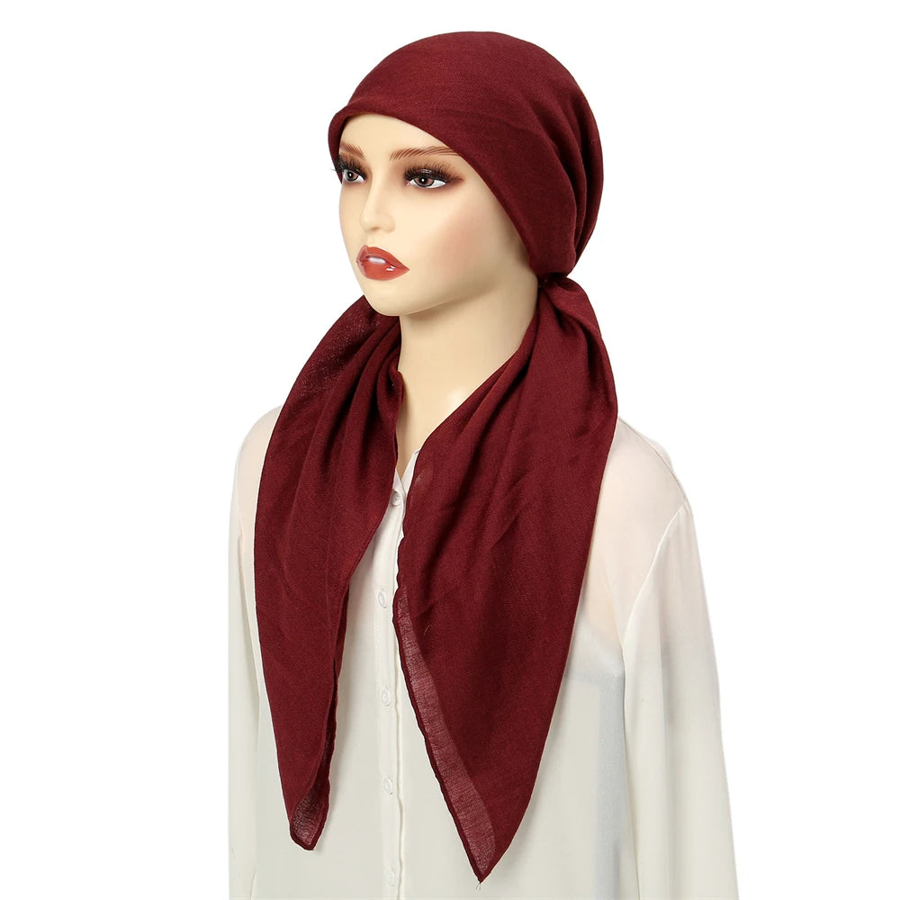 Solid Color Long Tail Hijab
