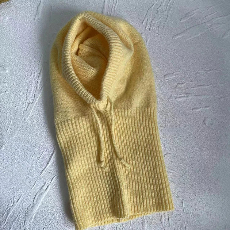 Drawstring  Balaclava One Piece