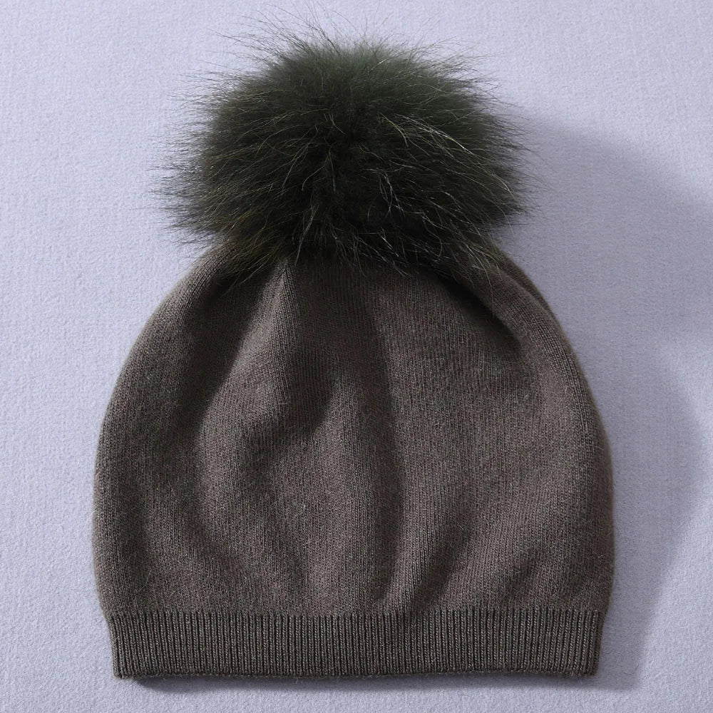 Pompom Knitted Beanie