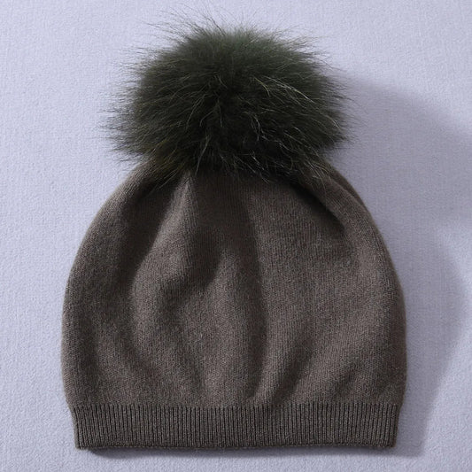 Pompom Knitted Beanie