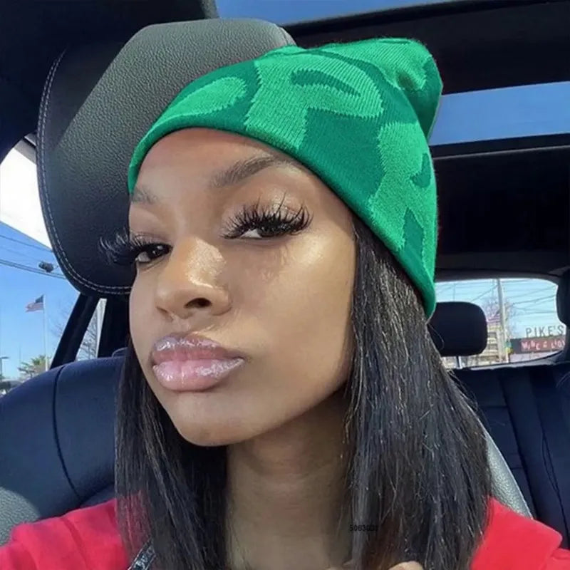 MEA Culpa Beanies Hat with Rhinestone