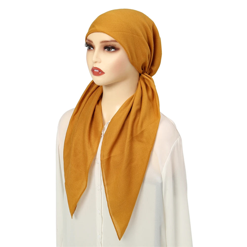 Solid Color Long Tail Hijab