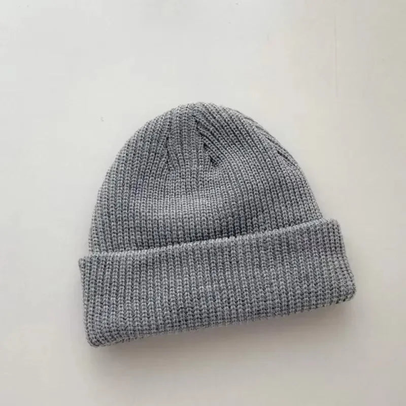 Knitted Solid Casual Cap