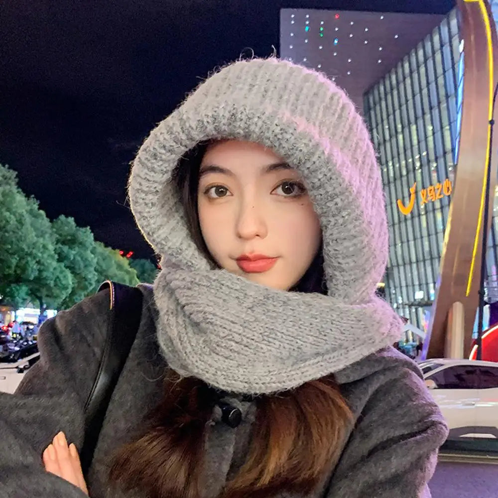 Cycling Balaclava and Scarf Versatile Knitted