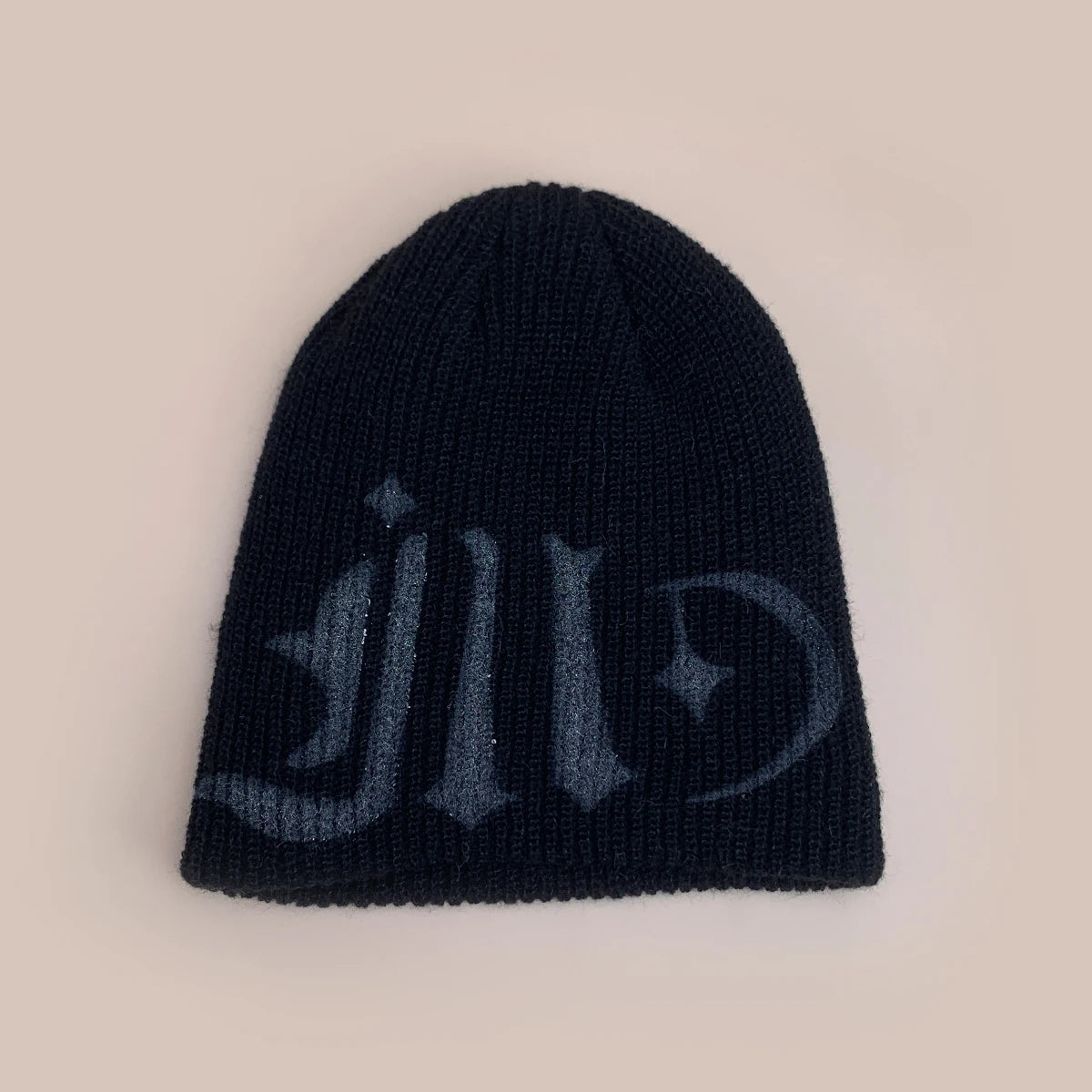 Y2K Midnight Star Beanie